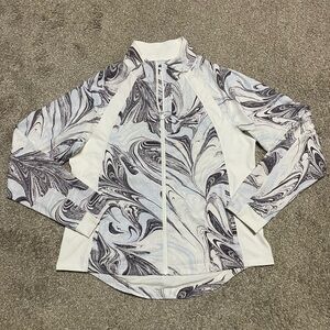 Women’s Athleta Run With It Marble Jacket Size L